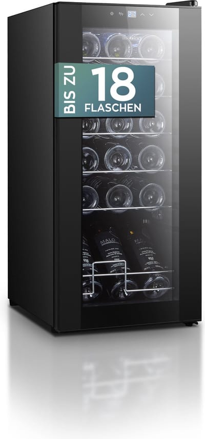 Heinrich's HFK 3216 wijnkoelkast - 50 liter - 18 flessen