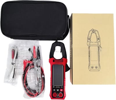 Slimme Klemmeter - Digitale Multimeter - Elektrische Metingen - Contactloze Detectie - 6000 Counts - Rood