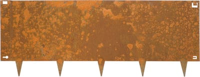Wovar Cortenstaal Borderrand 40 x 106 cm Flexibel | Per Stuk | Cortenstaal Kantopsluiting | Tuinafboording