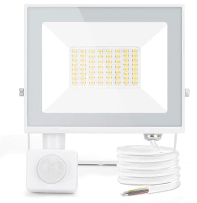LED Buitenlamp met Bewegingssensor - 30W, 2510 Lumen, 4000K - Waterdichte Veiligheidsverlichting voor Tuin en Garage