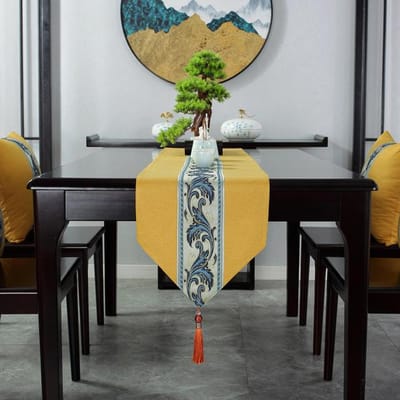 Tafelvlag in Chinese stijl Theetafelmat Nieuwe Tafelvlagmat Stof Eenvoudige Theetafel Tafelvlag Decoratie 33X80cm