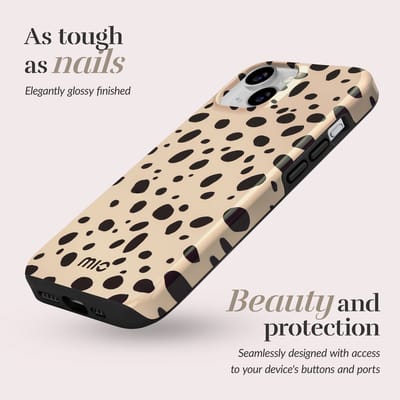 MIO by Mobilize Hoesje | Geschikt voor Apple iPhone 16 | Compatibel met MagSafe | Hard Shell Back Cover | Spots