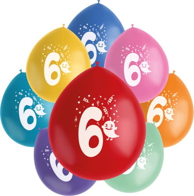Folat - Ballonnen Color Pop Monsters 6 Jaar 23 cm - 8 stuks