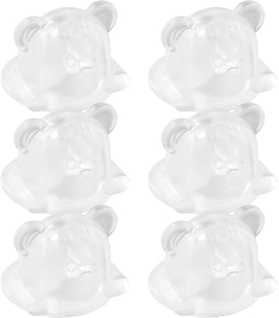 Allecto Plus - 6 stuks zelfklevende deurstoppers voor binnen op vloer