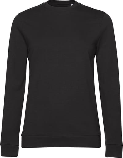 Sweater 'French Terry/Women' B&C Collectie maat L Pure Black