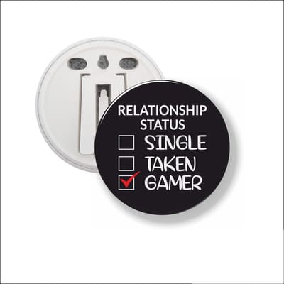 Button Met Clip 58 MM - Gamer