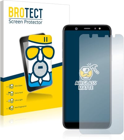 BROTECT - Screenprotector voor Samsung Galaxy A6 Plus 2018 - Folie Beschermfolie Beschermglas matte