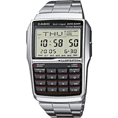 Casio Vintage DBC-32D-1AES Databank Calculator Horloge