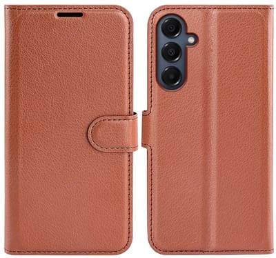 Coverup Hoesje - Geschikt voor Samsung Galaxy A17 Hoesje - Coverup Book Case - Bruin