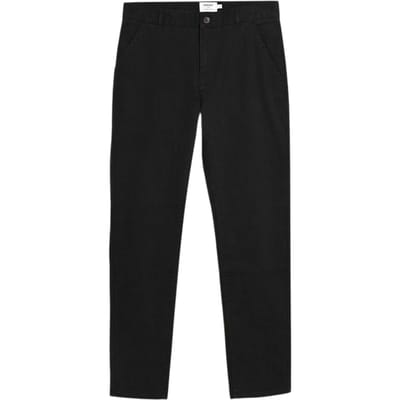 Farah Slanke chino voor heren van iepenhout (Zwart)