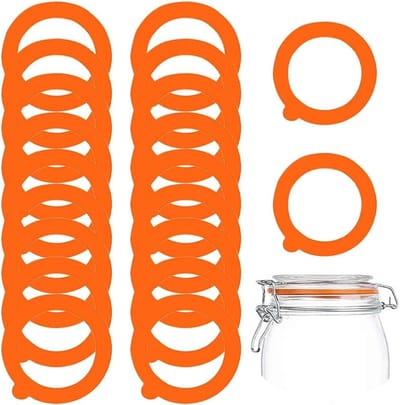 Vervangbare Silicone Nozzles voor Lekvrije Gas Chain, Airtight Sealing Ringen voor Mason Jar Deksel - Geschikt voor Glazen Potten en Conserveren