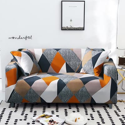 Nieuwe bedrukte bankhoezen voor woonkamer bankbeschermer anti-stof elastische stretchhoezen voor hoekstofkap Small 90-140cm 1PC
