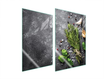 TMK ArtDeko - Glazen Kookplaat Beschermplaat - 35x52cm - Gehard Glas - Veelzijdig