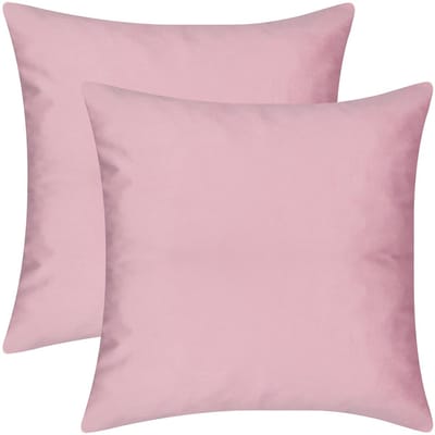 Barbons kussenhoes 40x40 - set van 2 kussenhoesjes - kussensloop - roze