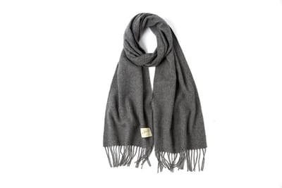 Dames Kasjmier Sjaal 100% Kasjmier Grijs - 190×30 cm | Athemyll