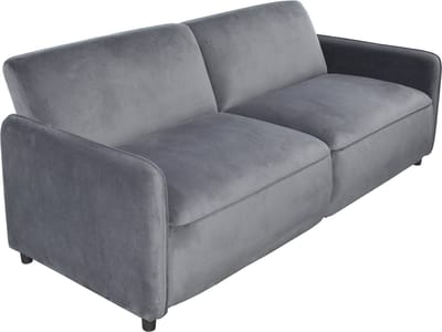 Alicia-Sofabed - 3-Zits - Antraciet Fluweel