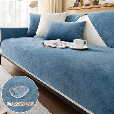Waterdichte Chenille Sofa Cover Mat Vier Seizoenen Universele Antislip Bankhoes L-vormige Bank Handdoekbeschermer voor Woonkamer 70x70cm 1pcs