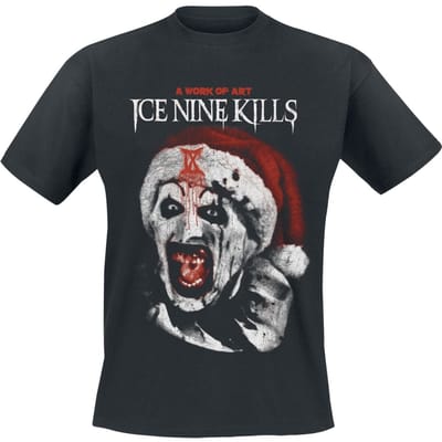 Ice Nine Kills T-shirt - IX Art Santa Rev - S tot 5XL - voor Mannen - zwart