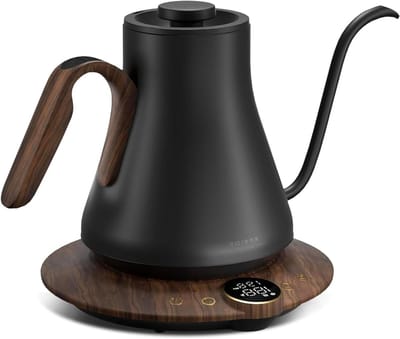 Elektrische waterkoker - Zwanenhalsketel - Koffie schenken - Temperatuurregeling nauwkeurig - 1500 Watt - Donkerblauw