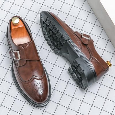 Casual leren schoenen heren Brits puntige neus zakelijk formele kleding werk leren schoenen kapper Koreaanse versie hoogteverhogende herenschoenen 45 gray
