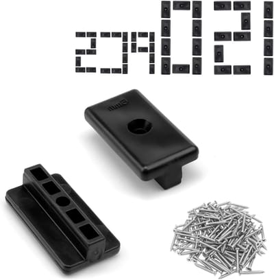 Set van 150 WPC 6 mm Montageclips T-Clip voor Verborgen Bevestiging van BPC Vloeren met Afdekstrip en Sealing Strips, Perfect voor WPC Vloerbevestiging en Installatie