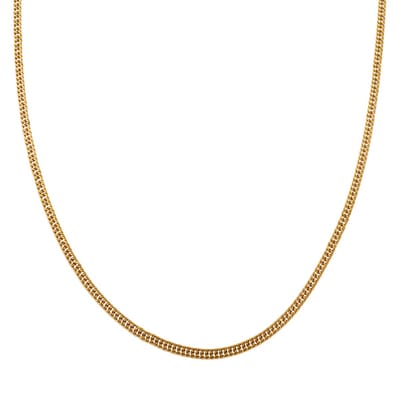 Essentialistics - Ketting basic fijne schakel - Volwassenen - Goudkleur - Stainless steel (verkleurt niet) - Verlengkettinkje