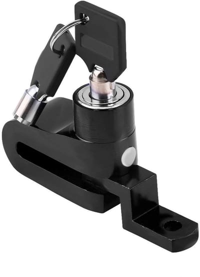 Dailygoods- Schijfremslot met Alarm - Motorslot - Antidiefstal - Beugel - Aluminium - Lichtgewicht - Geschikt voor Motor/Scooter/Fiets - Motorlock