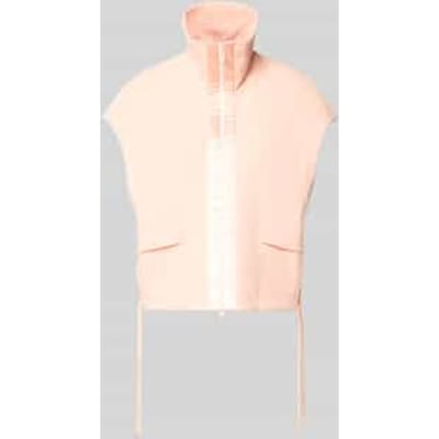 Bodywarmer met opstaande kraag en klepzakken