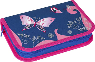 Eberhard Faber etui - gevuld - 31-delig - 2-laags - blauw/roze - EF-577471