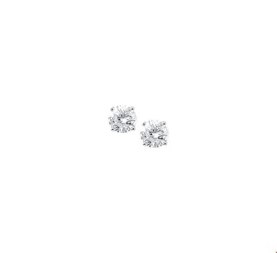 Zilver Gerhodineerde Oorknoppen zirkonia 1322959