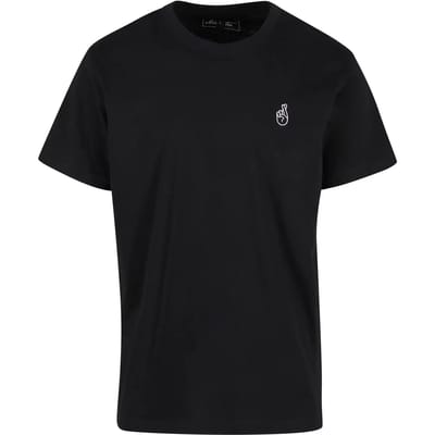 Mister Tee - Crossed Fingers Handsign EMB Heren Tshirt - XS - Zwart