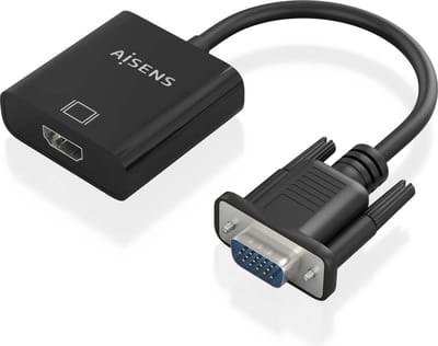 AISENS A115-0873 video kabel adapter 0,2 m HDMI + 3.5mm + Micro-USB Type-B VGA (D-Sub) Zwart