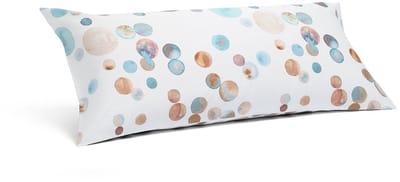 Yumeko kussensloop katoensatijn watercolor dots multicolor 40x80 - Biologisch & ecologisch - 1 stuk