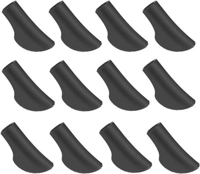 Solidchoice - Set van 12 Vervangbare Nordic Walking Pads van Rubber