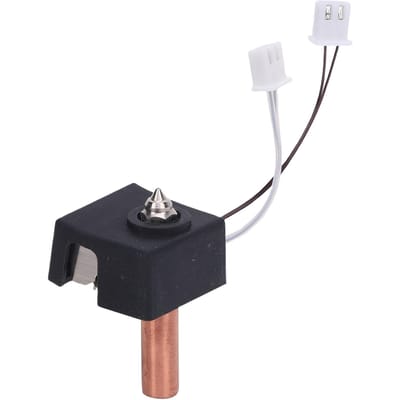 Upgrade Hotend Kit 300 graden 24V 80W Keramisch Verwarmingsblok 0.4mm Kopergeplateerde Nozzle Bimetaal Heatbreak white