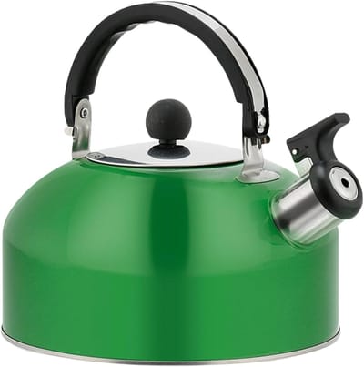 Gekleurde Waterkoker - Theepot Fluitketel - Water Koken - Handige Fluitfunctie - 1.8 Liter - Lichtgroen
