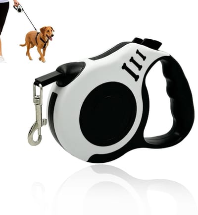 MTTProducts - Hondenriem - Retractable hondenriem - Ideaal voor training en wandelen - 5 meter - Geschikt voor kleine en middelgrote honden tot 15 kg -...