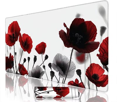 XXL Muismat - Bureauonderlegger - Bureau Organisatie - Waterafstotend Oppervlak - 120x60 cm - Wit