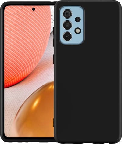 TrendyBescherming Telefoonhoesje - Back Cover - Geschikt Voor Samsung Galaxy A52 - Zwart En Black