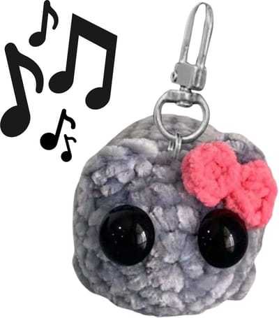 Sad Hamster Sleutelhanger – Met Geluid - Met Bekend Zielig Hamster Muziekje | Knijp & Hoor het Geluid | Pluche, Schattig & Grappig Cadeau - Viral - Knuffel