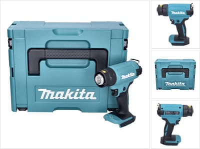 Makita DHG 180 ZJ accu-heteluchtpistool 18 V 550 °C + Makpac - zonder accu, zonder oplader