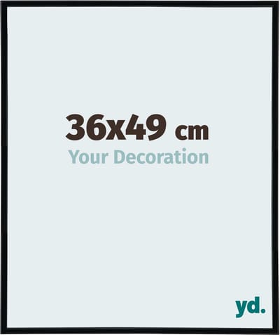 Your Decoration - Fotolijst 36x49 cm - Kunststof - Zwart Mat - Annecy