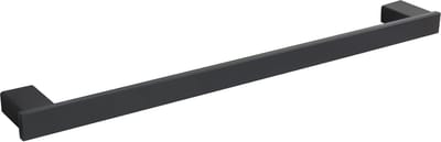 VDN Stainless Handdoekrek - Handdoekrek badkamer - Zwart - Handdoekhouder - RVS - inclusief bevestigingsmateriaal - Hangend