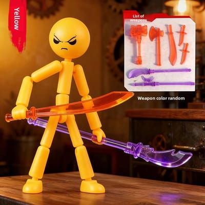 1 Set 3D-printen Mannequin Multi-gewricht Stickman Speelgoed Nieuwigheid Actiefiguur Stickman Geassembleerde Robot Beweegbaar