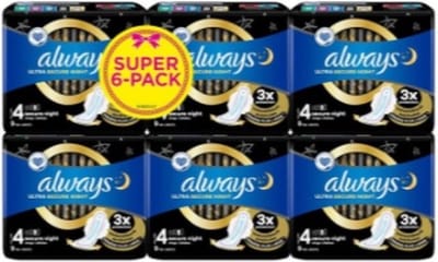 Always Ultra Secure Night (Maat 4) Maandverband -  6-pack
