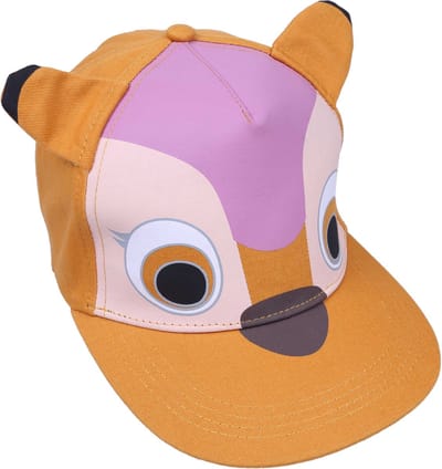 Mosterdkleurige pet met rechte piek