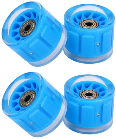Longboard Wielen - Skateboard Onderdelen - Straat Cruisen - Magnetische Kern Wrijving - 55mm Diameter - Blauw