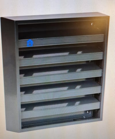 RENSON OPBOUW MUURROOSTER ALU 431 (165X165) KLEUR 7016