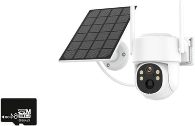 Beveiligingscamera Buiten - 4G IP-camera - Huis Bewaken - Zonne-energie Oplaadbaar - 2K 4MP HD - Wit