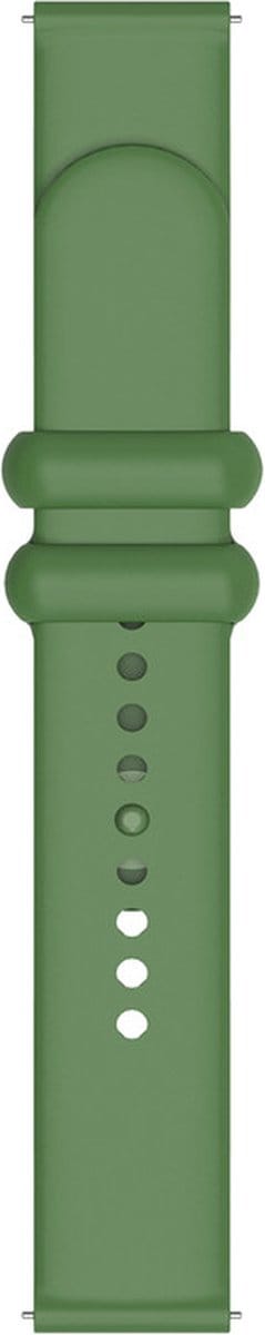 Siliconen bandje - geschikt voor Garmin Venu 2s / 3s / 4 (41mm) / Vivoactive 4s / Forerunner 255s / 265s - Huawei Watch GT 5 Pro - 42mm / GT 6 / GT 5 / GT 4 - 41mm - groen
